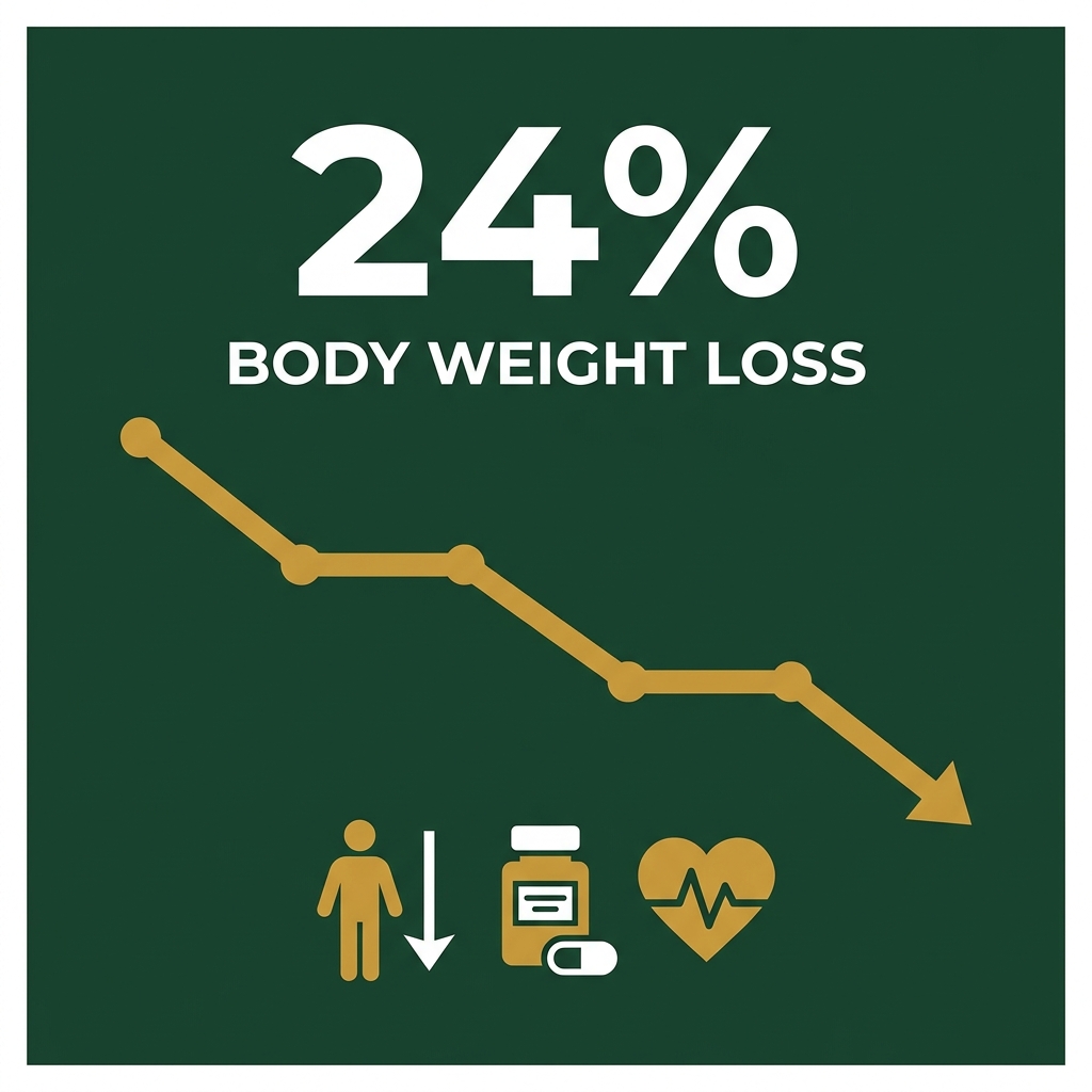 Up to 24% Body Weight Loss — Clinical Trial Results